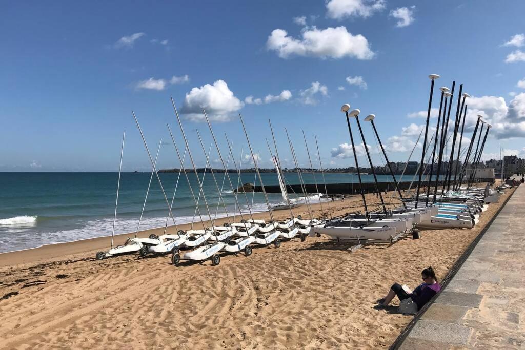 Ideal - Plage, Jardin & Jacuzzi, Proche Plage Et Thalasso - 1 A 6 Personnes Saint-Malo Ngoại thất bức ảnh